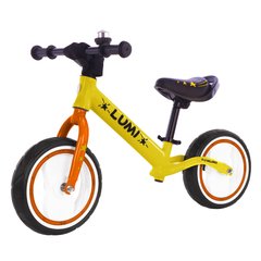 Велобег (беговел) детский BALANCE TILLY Lumi T-212521, колёса 12 дюймов светящиеся, Yellow, желтый