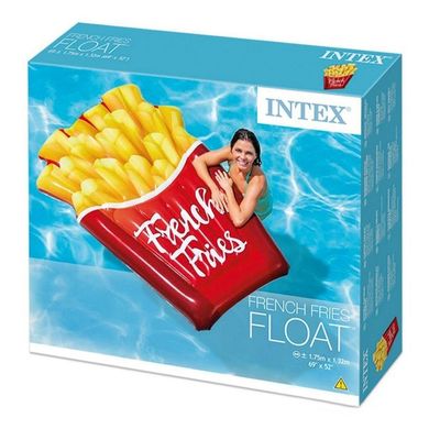 Пляжний надувний матрац «Картопля Фрі», Intex 58775, 175*132 см