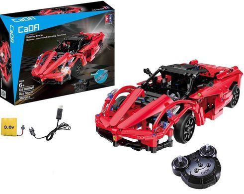 Конструктор CaDa Technic "Спортивная машина", 380 дет., C51009W