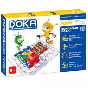 Електронний конструктор DOKA "Збираємо радіо", 6 схем, D70703