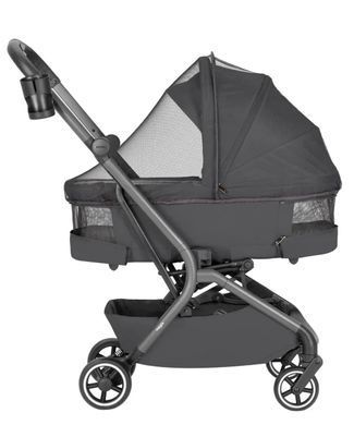 Коляска универсальная 2 в 1, CARRELLO Magia CRL-6555 (2in1) Elm Grey, серая, Карелло магия