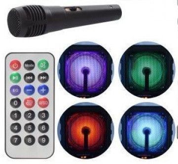 Портативна акумуляторна Bluetooth колонка з мікрофоном, 23-45-17,5 см , LT-2606XBT