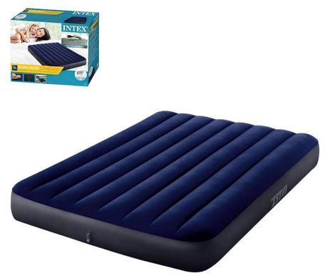 Матрас надувной Classic Downy Airbed Fiber-Tech, 191*137*25см, Intex 64758