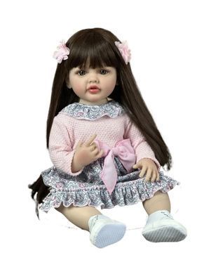 Лялька вінілова 55см, ручна робота, вишукана лялька для дівчинки, Reborn Baby Doll 11