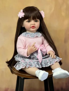 Лялька вінілова 55см, ручна робота, вишукана лялька для дівчинки, Reborn Baby Doll 11