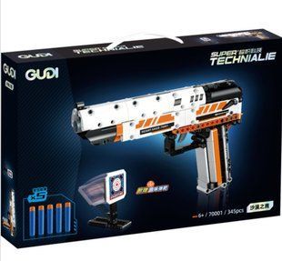 Конструктор для хлопчиків "Пістолет Desert Eagle" з м'якими кулями, довжина 24см, 345 деталей, 70001