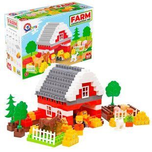 Конструктор для малышей, "Ферма", большие детали, 170шт., Technok Toys 0327