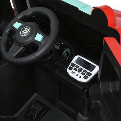 Электромобиль детский одноместный джип внедорожник Jeep с мягким сидением (M 5831EBLR-3)