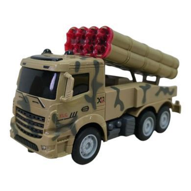 Машина "Военная машина, ракетница" на радиоуправлении, свет, звук, DH666-9A