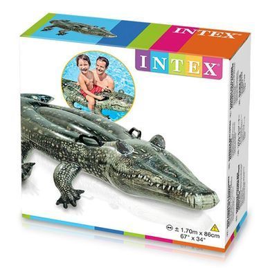 Надувной плотик для катания &laquo;Аллигатор&raquo;, 170*86см, Intex 57551