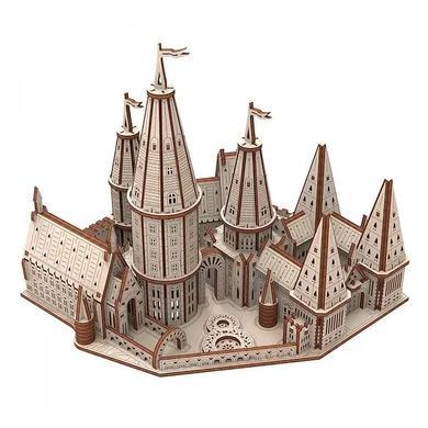 Конструктор деревянный, механический, 3D пазл, "Таинственный замок, Школа магии" MR.PLAYWOOD, 238 дет. 10416