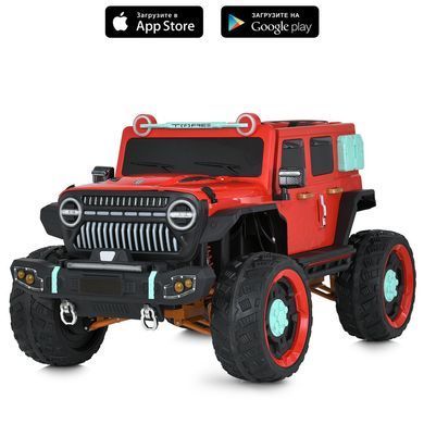 Электромобиль детский одноместный джип внедорожник Jeep с мягким сидением (M 5831EBLR-3)