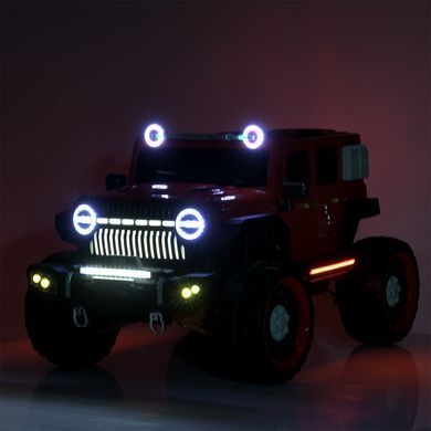 Электромобиль детский одноместный джип внедорожник Jeep с мягким сидением (M 5831EBLR-3)