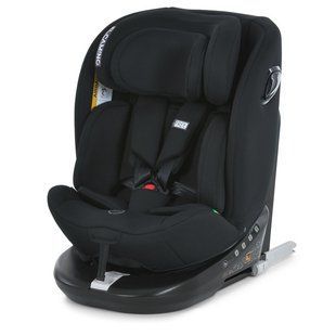 Автокрісло дитяче EL CAMINO i-Free, поворот 360&deg;, Isofix, i-Size R129 (40-150см), чорне, ME 1187 Black