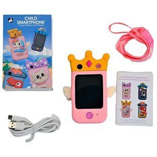 Детский смартфон, игрушечный фотоаппарат, на аккумуляторе, игры, сенсор, укр.язык, X 19 U