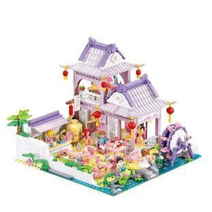 Конструктор SLUBAN для дівчинки "Чайний будиночок", 981 дет., M38-B1078