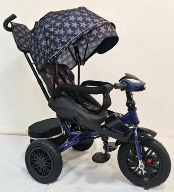 Велосипед трехколесный с родительской ручкой, поворотное сиденье, фара с UCB, Best Trike Perfetto 8066/208-23