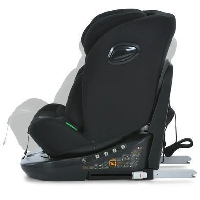 Детское автокресло EL CAMINO i-Free, поворот 360&deg;, Isofix, i-Size R129 (40-150см), черное, ME 1187 Black
