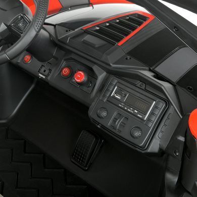 Электромобиль детский двухместный джип внедорожник 4WD с мягким сидением (M 4971EBLR-3(24V))