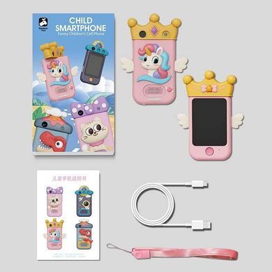 Детский смартфон, игрушечный фотоаппарат, на аккумуляторе, игры, сенсор, укр.язык, X 19 U