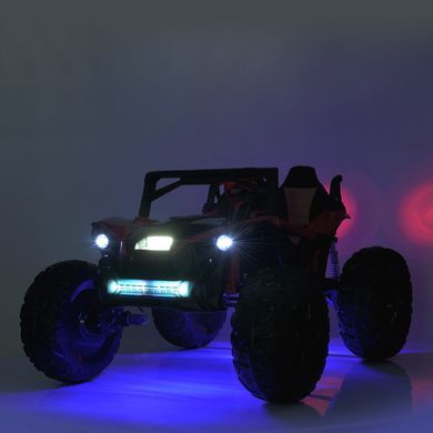 Электромобиль детский двухместный джип внедорожник 4WD с мягким сидением (M 4971EBLR-3(24V))