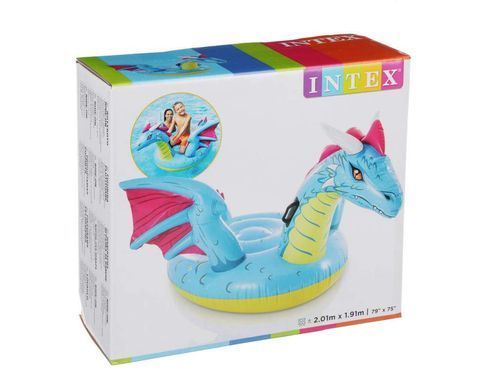 Надувний плотик для катання &laquo;Дракон&raquo;, 201*191 см, Intex 57563