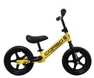 Велобег (беговел) детский, стальная рама, колеса EVA 12" дюймов, Corso Sprint SQ-32680