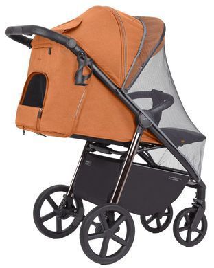 Коляска прогулочная Carrello Bravo Plus 2024 CRL-5515 Tango Orange, оранжевая, Карелло Браво