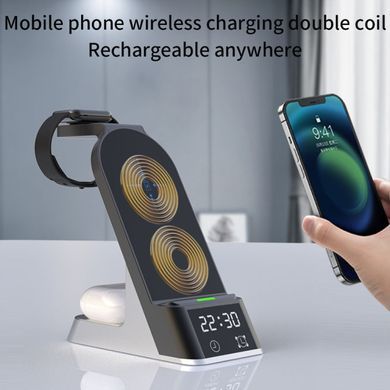 Бездротова зарядна станція WIRELESS CHARGER 6в1 15W, H36-15W