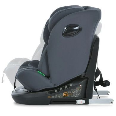 Автокрісло дитяче EL CAMINO i-Free, поворот 360&deg;, Isofix, i-Size R129 (40-150см), сіре, ME 1187 Moon Gray