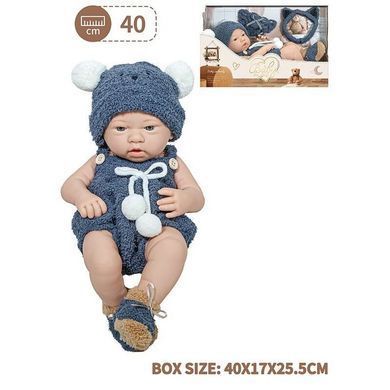 Пупс мягкий с одеждой, кукла борн 34 см, 8804-1