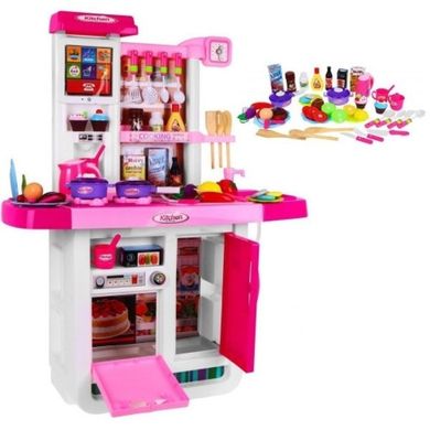 Детская игровая кухня с холодильником, водой, кофемашиной и звуком, 98*74*35 см, WD-A23