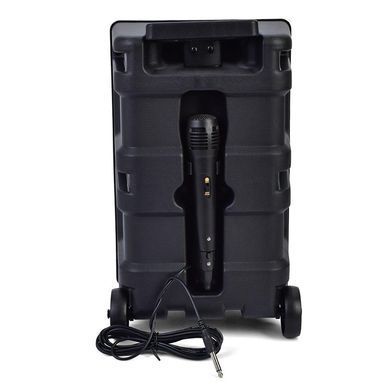 Портативная Bluetooth колонка с микрофоном и пультом, светодиодная подсветка, 41&times;25&times;21 см, JT-830-1-2-833-835