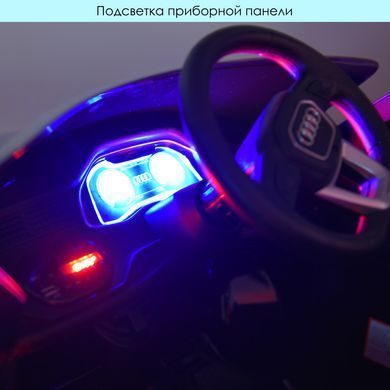 Детский одноместный электромобиль машина джип Ауди с мягким сидением JJ2066EBLR-2