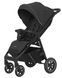 Коляска прогулочная Carrello Bravo CRL-5512 Pure Black, черная, Карелло Браво, до 22 кг, надувные колёса