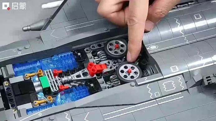 Конструктор для мальчиков "Самолёт. Военный истребитель J-35", 2637 деталей, 23017